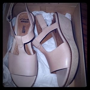 Clarks wedge sandals